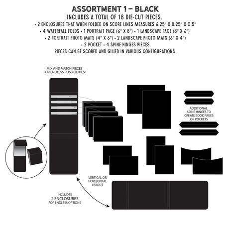 49 and Market Create An Album Inserts 6x8 Assortment 1 - Black