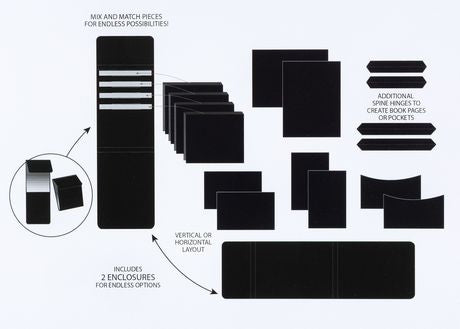 49 and Market Create An Album Inserts 6x8 Assortment 1 - Black
