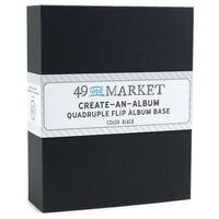 49 and Market Create An Album Quadruple Flip Album Base - Black