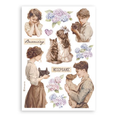 Stamperia Quiet Days Washi Pad (8 Sheets)