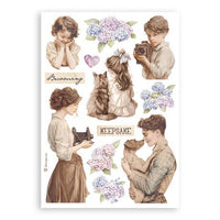 Stamperia Quiet Days Washi Pad (8 Sheets)