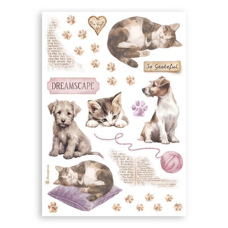 Stamperia Quiet Days Washi Pad (8 Sheets)