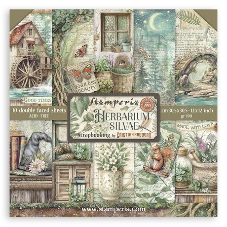 Stamperia Herbarium Silvae 12” x 12” Paper Pad