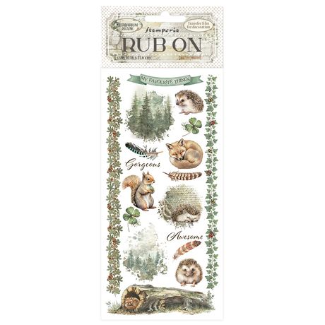 Stamperia Herbarium Silvae Rub On - Forest