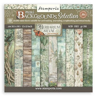Stamperia Herbarium Silvae Backgrounds 12” x 12” Paper Pad