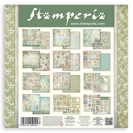 Stamperia Daisy Art 12” x 12” Paper Pad