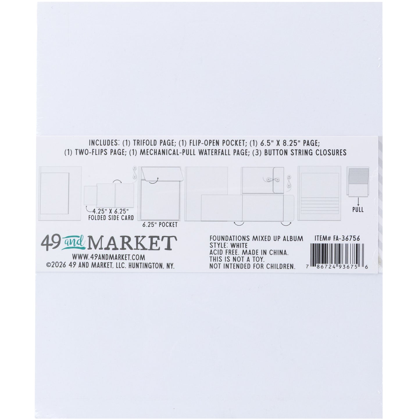 49 & Market Foundations Mixed Up Album 2.0 - White