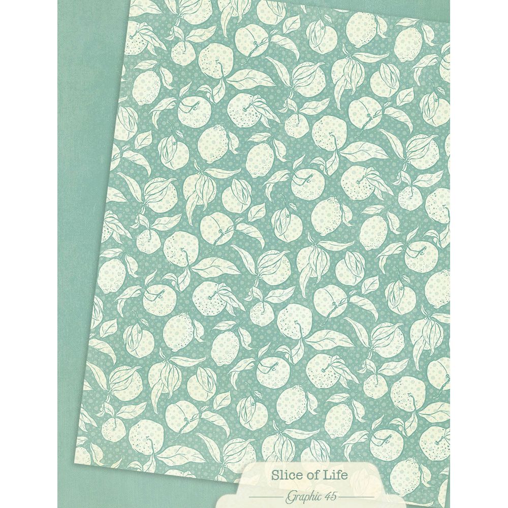 Graphic 45 Slice of Life 8.5” x 11” Patterns & Solids Pack