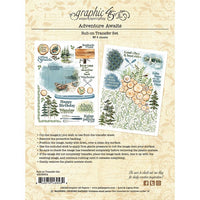 Graphic 45 Adventure Awaits Rub-On Transfer Set