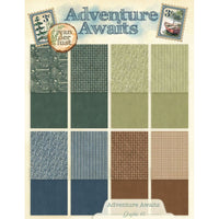 Graphic 45 Adventure Awaits 8.5” x 11” Patterns & Solids Pack