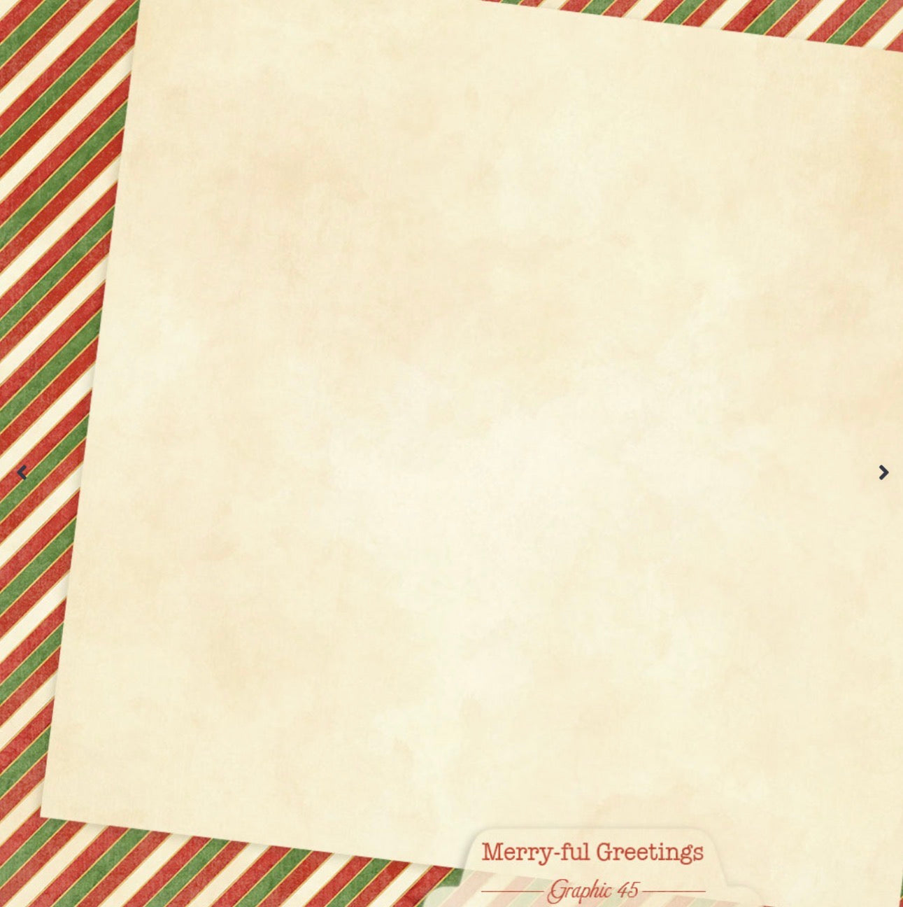 Graphic 45 Merry-ful Greetings 12” x 12” Plaids, Stripes & Solids Pack