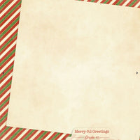 Graphic 45 Merry-ful Greetings 12” x 12” Plaids, Stripes & Solids Pack