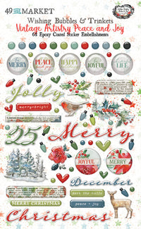 49 and Market Vintage Artistry Peace & Joy Wishing Bubbles & Trinkets
