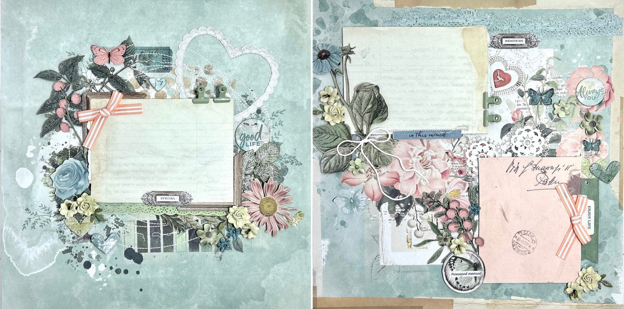Antique Beauty 2-Page Layout (Virtual Class 61)