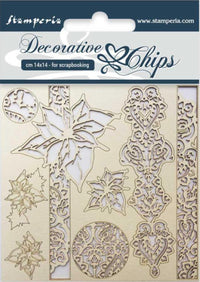 Stamperia Decoratieve Chips Winter