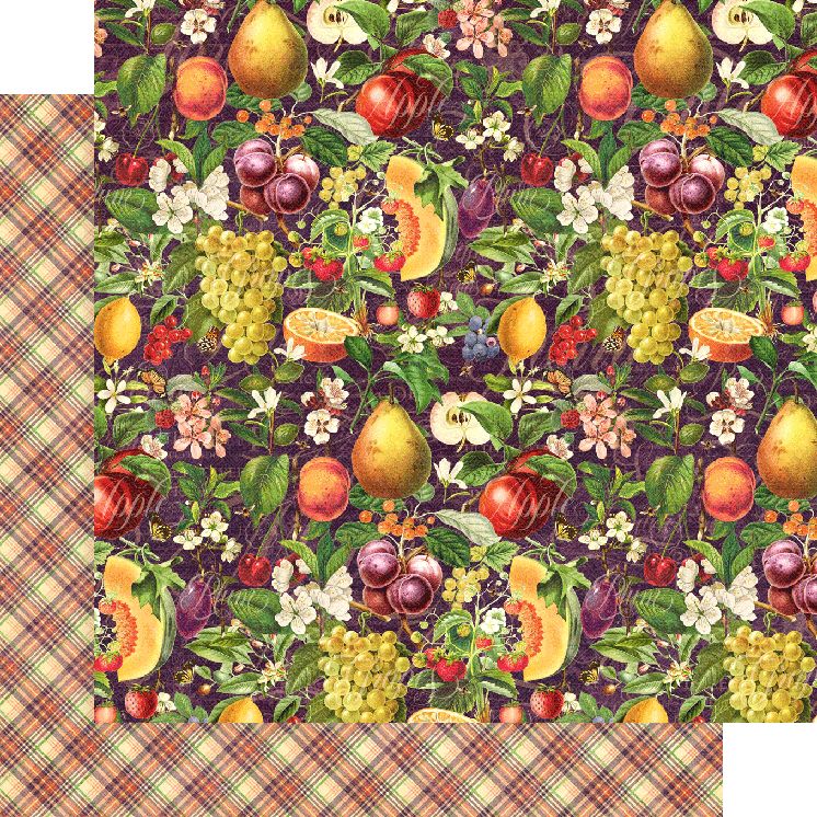 Graphic 45 Fruit and Flora 8 x 8 Paper Pad