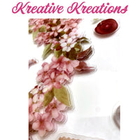 Kreative Kreations Botanical Tea Party Juego de adornos en capas de 12" x 12"