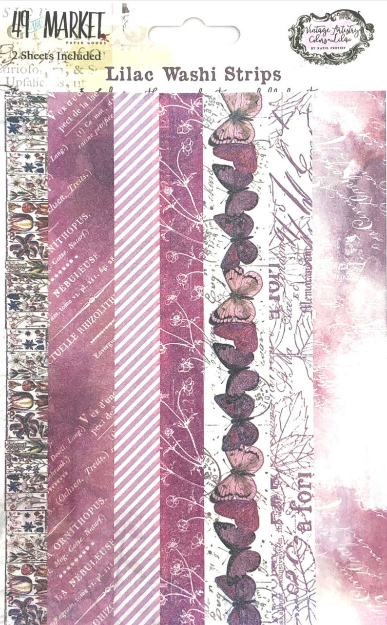 49 and Market Vintage Artistry Lilac Washi Strips