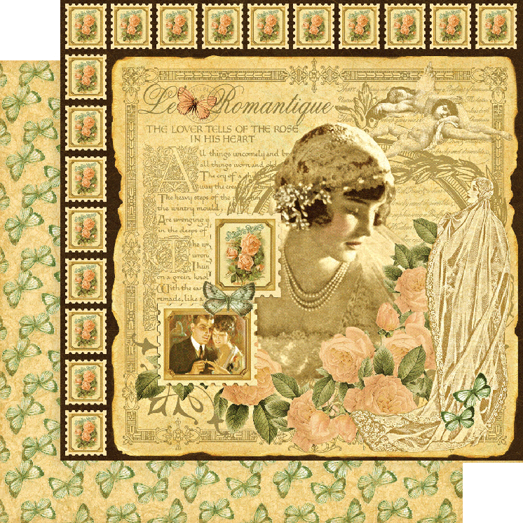 Graphic 45 Le Romantique 8”x 8” Paper Pad