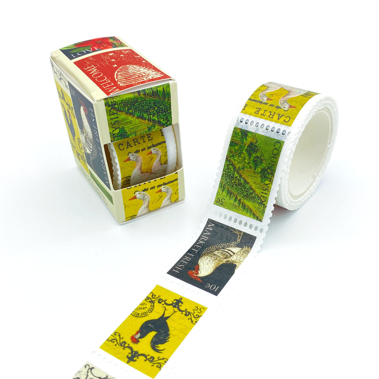 49 &amp; Market Vintage Artistry Platteland – Postzegel Washi Tape