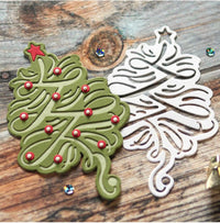 Elizabeth Craft Designs bloeiende kerstboomstansenset