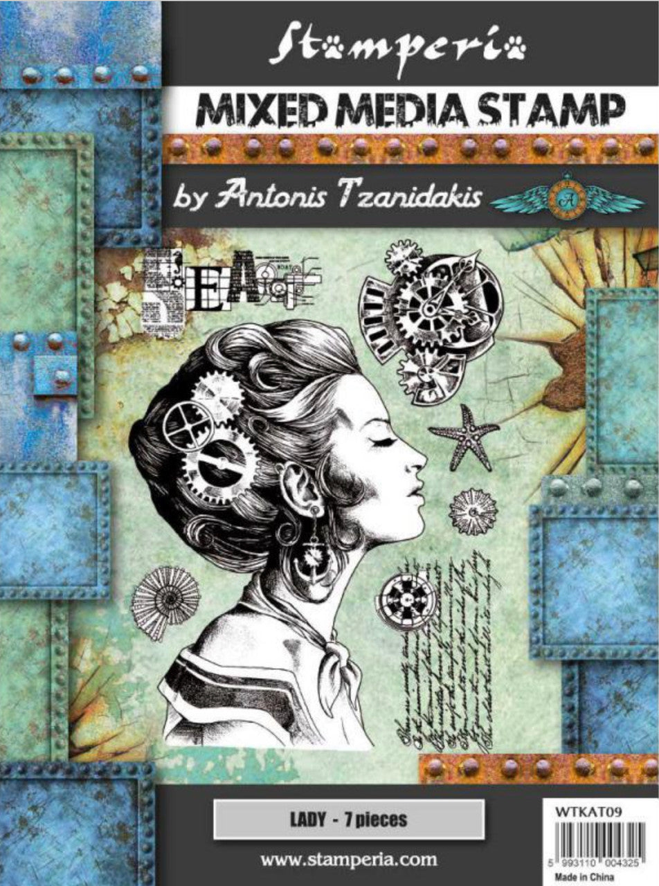 Stamperia Mixed Media Stamp Sea World Lady