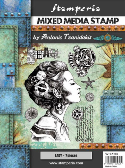 Stamperia Mixed Media Stempel Sea World Lady