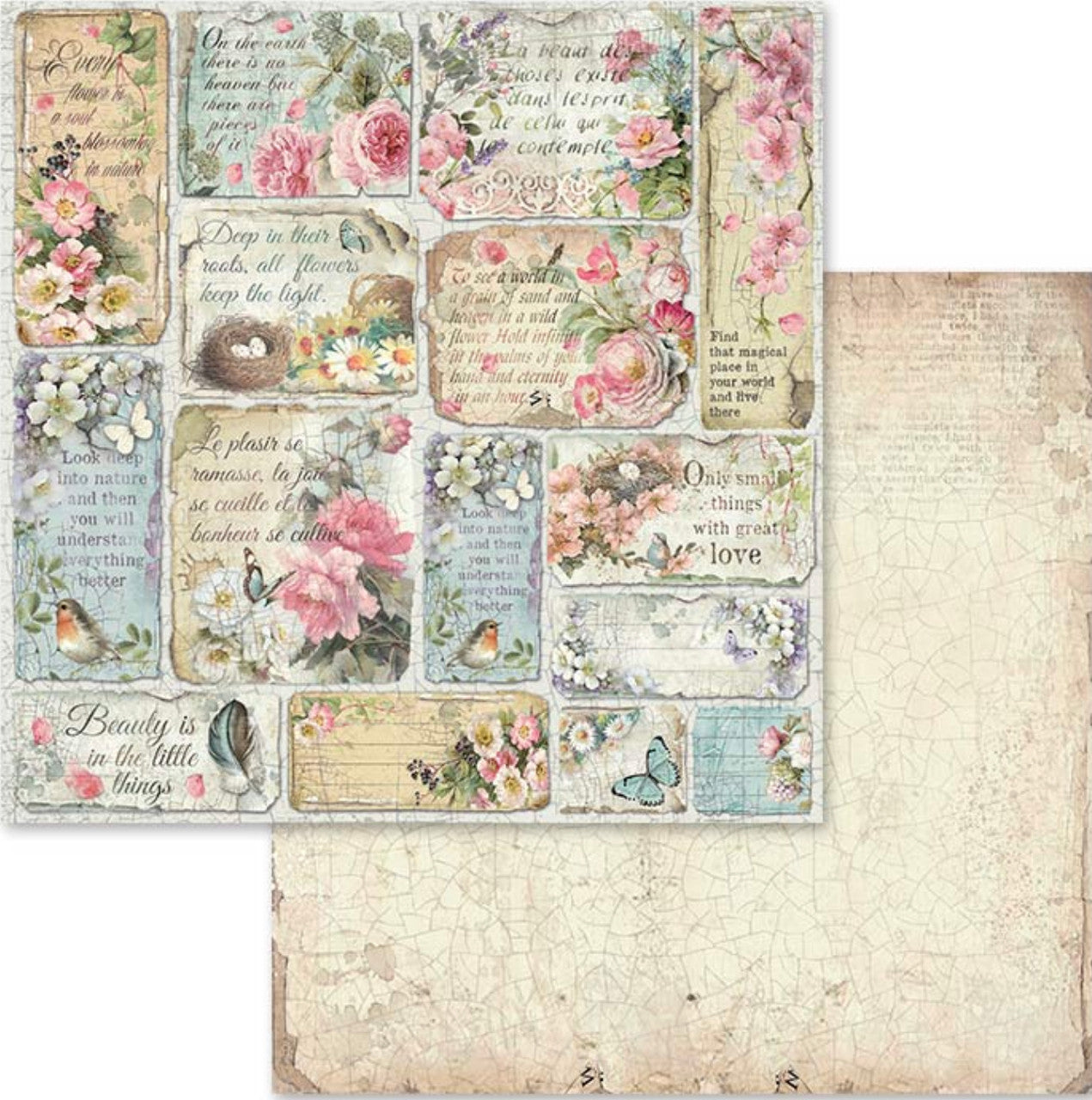 Stamperia Flower Alphabet Paper Pack 12” x 12” – Kreative Kreations