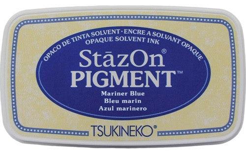 Tsukineko StazOn Pigment Mariner Blauw stempelkussen
