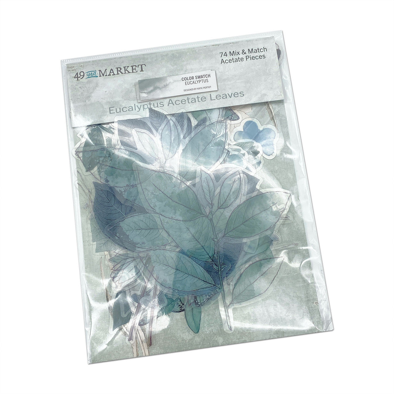 49 and Market Color Swatch Eucalyptus Acetate Leaves