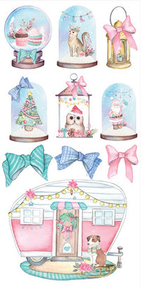 Stamperia Collectables 15 x 30 cm kerstroos 