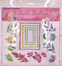 Kreative Kreations Watercolor Daydream - Spring Collection 12” x 12” Layered Embellishment Set