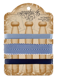 Grafisch 45 Bon Voyage &amp; Franse blauwe bekleding
