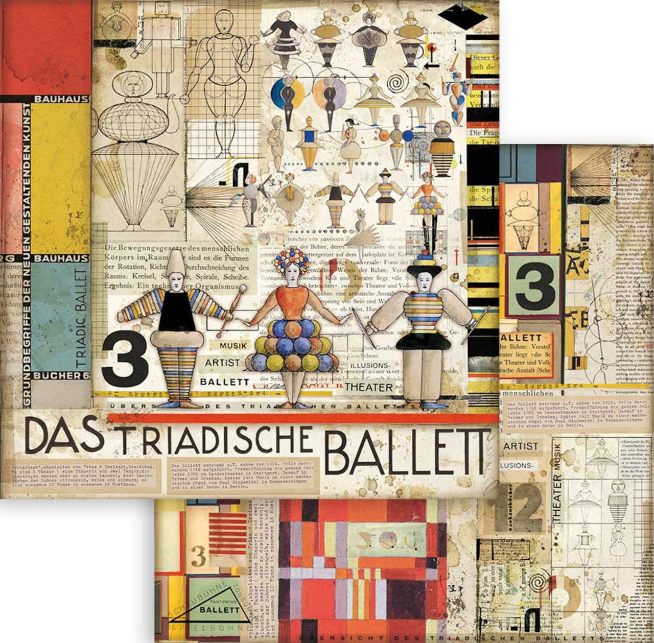 Stamperia Bauhaus 12” x 12” Paper Collection