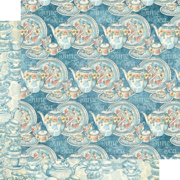 Graphic 45 Alice’s Tea Party 8” x 8” Paper Pad