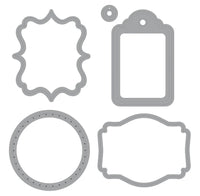 Elizabeth Craft Designs Labels 1 Metal Die Set