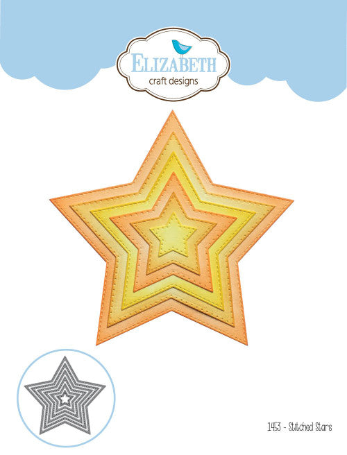 Elizabeth Craft Metal Die Stitched Star