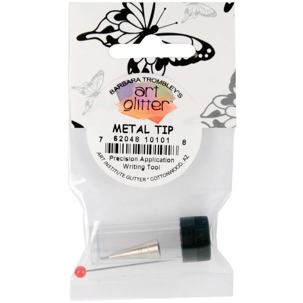 Art Glitter Glue Pin Stopper Topper, Metal Precision Tip Applicator, DIY  Scrapbooking Supplies, DIY Journal Supplies 