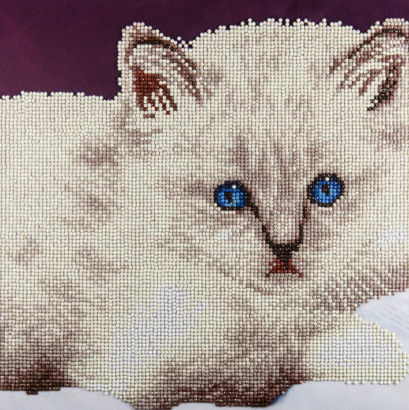 Diamond Art Diamond Dotz White Cat
