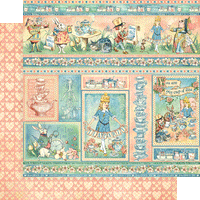 Grafisch 45 Alice's Tea Party-collectiepakket van 30 x 30 cm