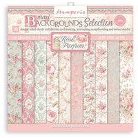 Stamperia Rose Parfum 12” x 12” Backgrounds Selection Paper Collection