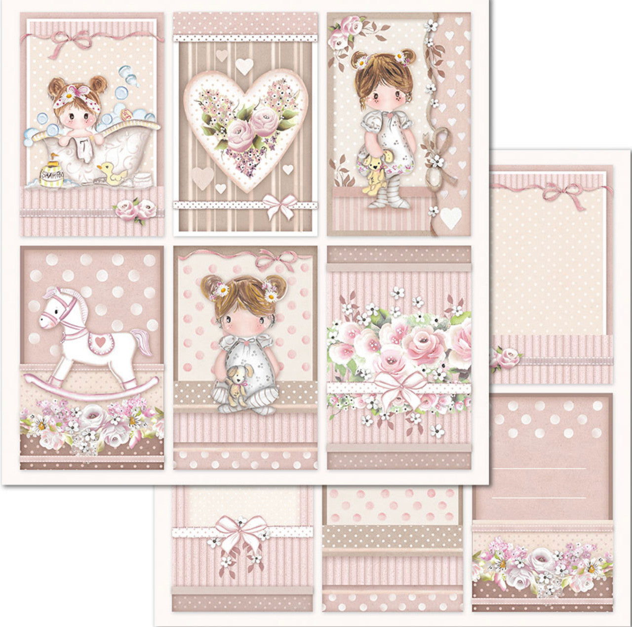 Stamperia Little Girl Paper Pack 12” x 12”