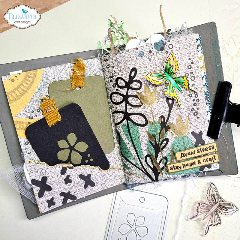 Elizabeth Craft Designs Home Garden Clear Stamp Set