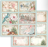 Stamperia Paquete de papel de doble cara Sweet Winter, 12" x 12"