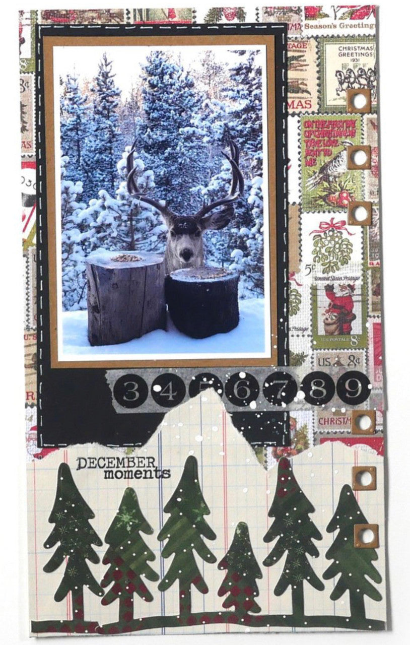 Elizabeth Craft Designs Planner Essentials 13 - Inserto navideño de invierno