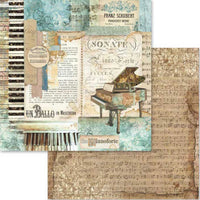 Stamperia muziekpapierpakket 12" x 12"