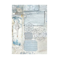 Stamperia Silent Sea Backgrounds A6 Rice Papers (8/Pk)
