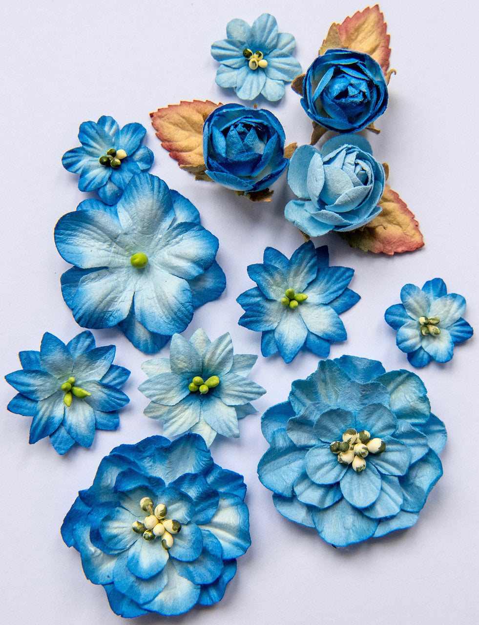 49 en Market Country Blooms kobaltbloemen