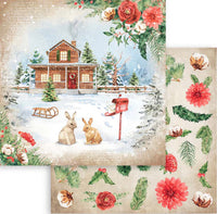 Stamperia Romantic Collection - Home for the Holidays 12” x 12” Paper Collection