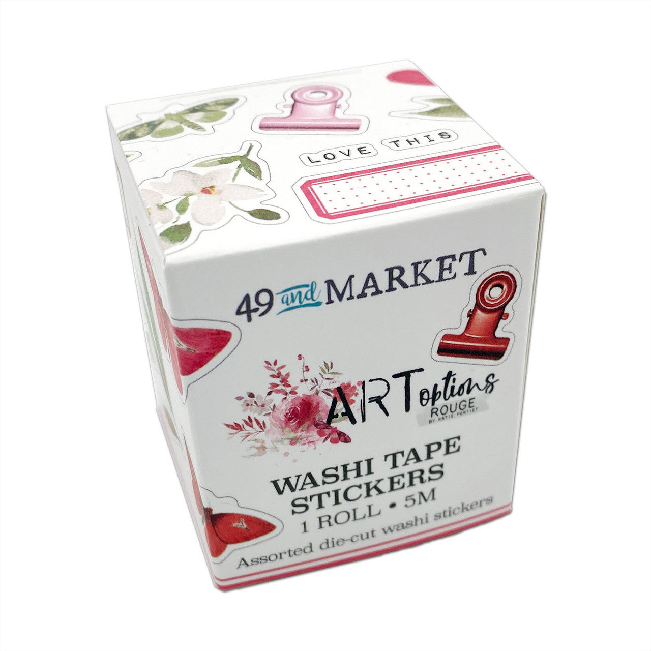 49 en Market ARToptions Rouge Washi Tape-stickerrol